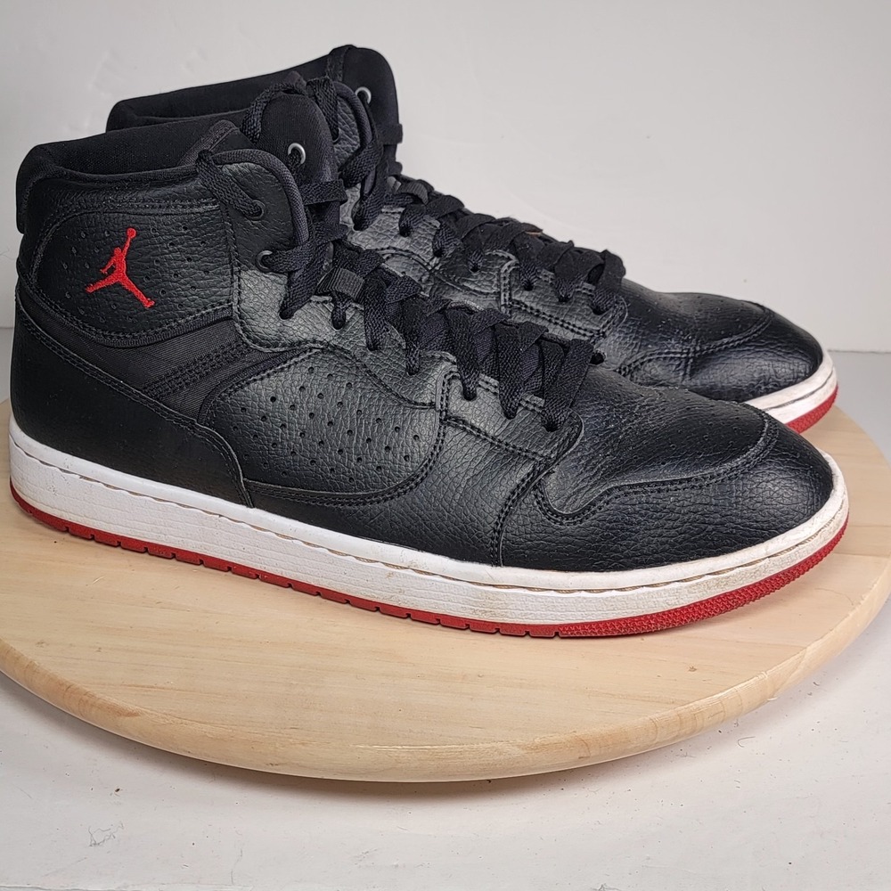 NIKE AIR JORDAN ACCESS BLACK-GYM RED-WHITE "BRED" SZ 12 [AR3762-001]